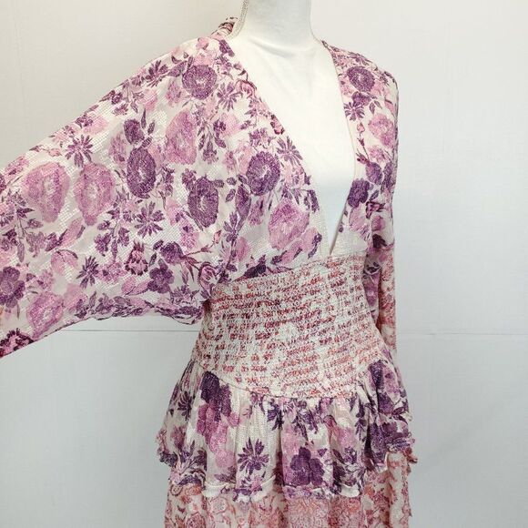 Hemant & Nandita Suki Ruffled Short Dress Large - Picture 11 of 14